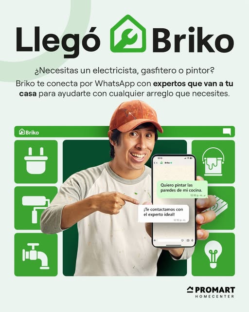 Briko: la nueva solución de Promart para resolver arreglos del hogar vía WhatsApp