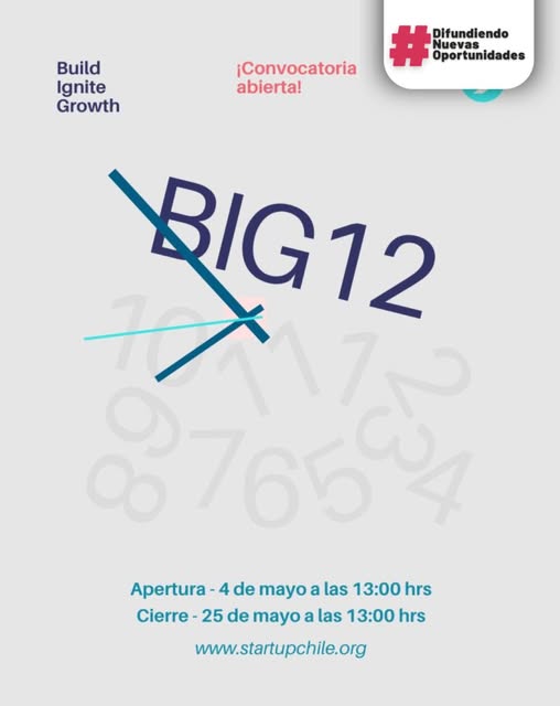 Start-Up Chile abre la convocatoria BIG 12 para startups tecnológicas: conoce cómo postular y qué programa te conviene