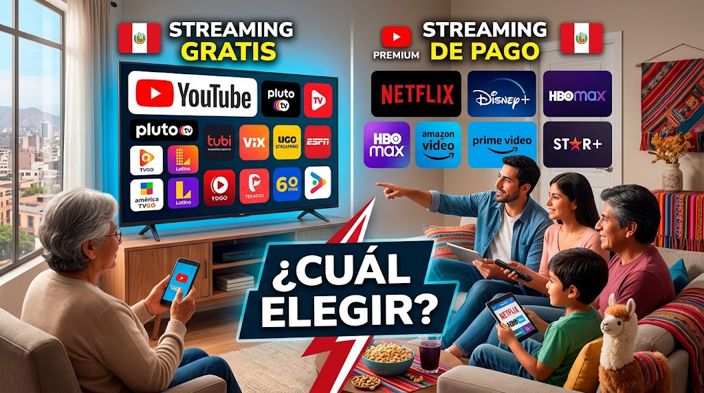 Streaming gratis vs. de pago en Perú: ¿vale la pena TV360 frente a Netflix, Disney+ o Prime Video?